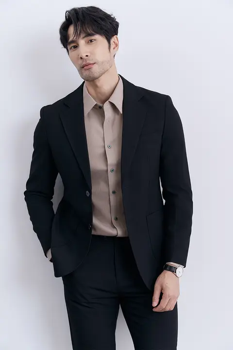 ビジネス用 メンズテーラードジャケット【平驳領・フォーマルな結婚式用・秋冬対応】
