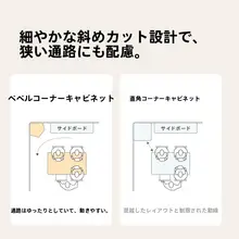 中古風のスチール製コーナーシェルフ【扇形・三角形・リビング収納に最適】
