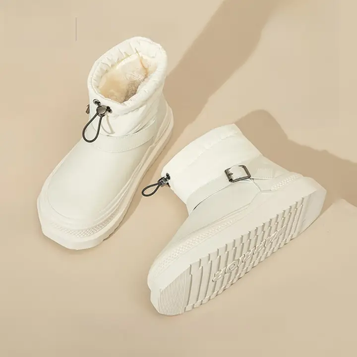 Warrior 極上の柔らかさの厚底防水女性用雪 boots【裏地加縁・保温・冬用】