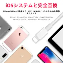 iPhone用データケーブル【急速充電対応・iOS対応・二メートル】