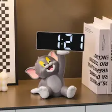 トムキャットの電子置時計【デスクトップ用・置き型・インテリア装飾】
