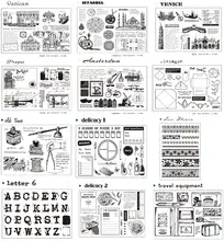 透明なシリコンスタンプ【DIY装飾・学生向け・手帳用】