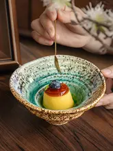 陶製異形ボウル【デザート用・レストラン向け・斗笠デザイン】
