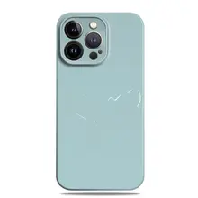文芸風デザインのブルーiPhoneケース【Apple17・HuaweiNova16・高級感】（セットアップ対応）
