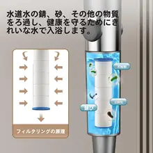 強力加圧シャワーヘッド【フィルター付き・マッサージ機能・防水】（セットアップ対応）
