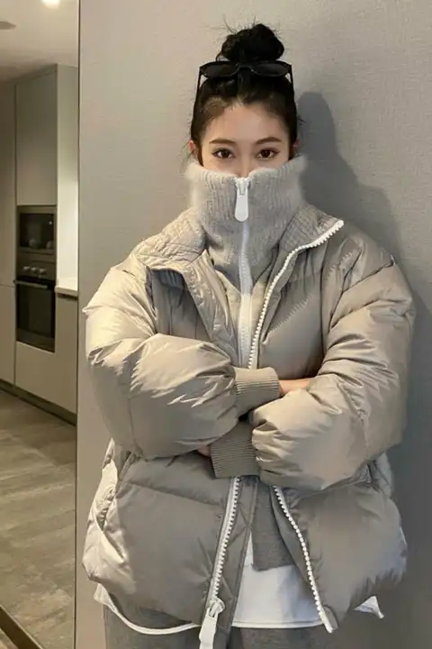 デザイン性豊かな短丈コットンジャケット【冬用・厚手・カジュアルスタイル】（セットアップ対応）