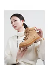 鞋匠女王 厚底大黄靴【耐久性・増高デザイン・加絨・アウトドア用】