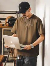 涼感防止Tシャツ【メンズ・夏用・アメリカンレトロスタイル・ゆったりシルエット・半袖】