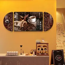カフェ用壁掛けアート【創意デザイン・高級感・コーヒーショップ用】