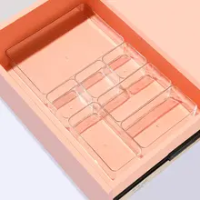 伸縮式ドロワー収納ボックス【化粧品・仕切り付き・キッチン用クローゼット整理】