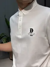 極上の柔らかさD字刺繍ポロシャツ【コットン・短袖・スタイリッシュ】