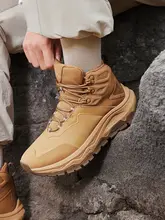 Peak トレッキングシューズ メンズ ハイカット 撥水 防寒 耐久性 登山 アウトドア 秋 冬