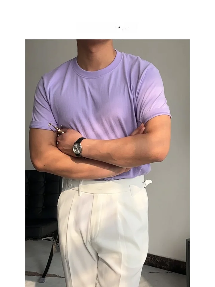 Tシャツ ユニセックス 綿100% 半袖 クルーネック 無地 厚手 シームレス 丸編み 通気性 ホワイト カジュアル デイリー 夏