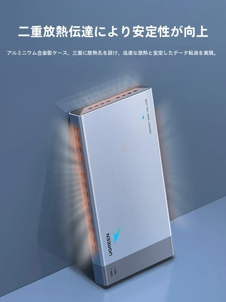 USB3.0 Type-C メモリ外付けケース M.2 SSD で複数ドライブを管理する方法