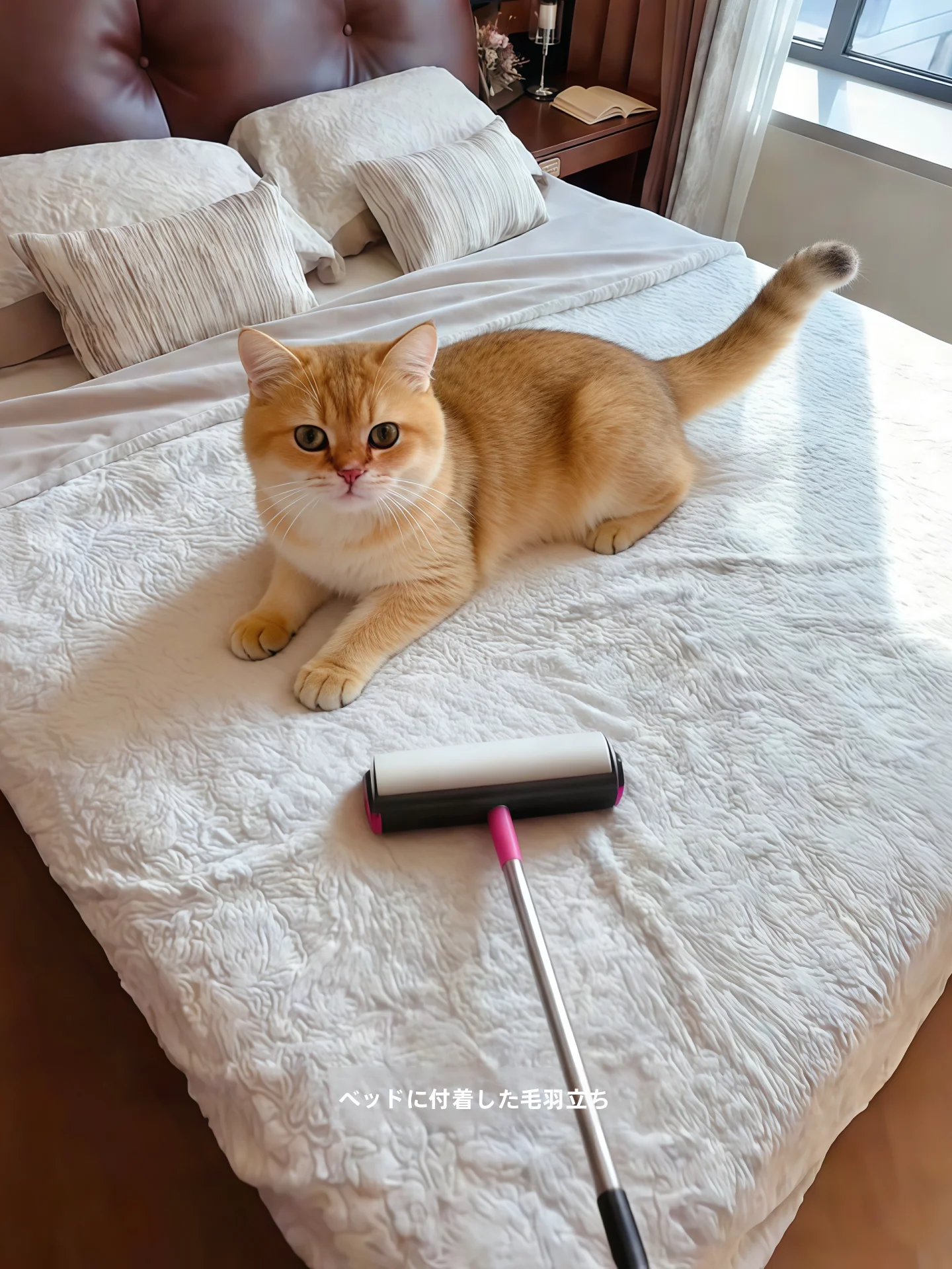 ペット用毛取りローラー：伸縮式粘着ブラシで猫犬の毛を効率的に除去