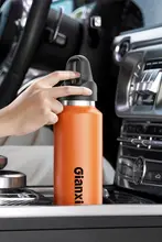 ワンタッチオープンの真空保温ボトル【ステンレス鋼・男女兼用・車載用・ティーカップ】