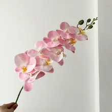高級感あふれるインテリア！胡蝶蘭の造花【卓上飾り・花瓶付き】