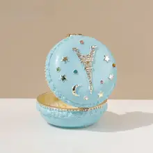 ジュエリーボックス アクセサリーケース 小物入れ マカロンカラー 携帯用 インテリア リング イヤリング ピアス 収納