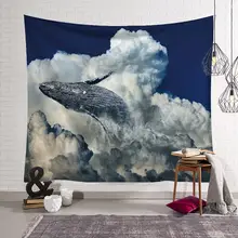 シンプルな海洋魚の背景布【インテリア装飾・リビング用・壁掛け】