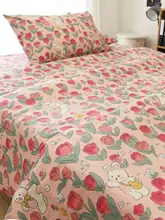 シーツ ベッドカバー 学生 寝具 コットン 可愛いウサギ