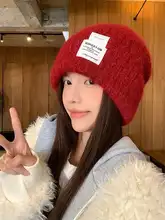 赤いニット帽【冬用・暖かい・フィット】