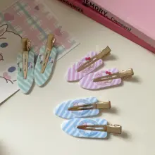 可愛らしい少女向けキャラクター前髪クリップ【無痕デザイン・学生用・メイク・洗顔用】