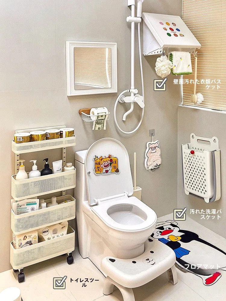 防水壁掛け収納ボックス：バスルームや衣類整理に最適な折りたたみ式収納の実用性