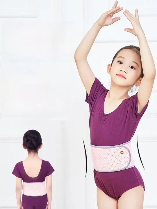 春夏用 子供用ウエストサポートベルト【ダンス・練習用・腹部サポート】