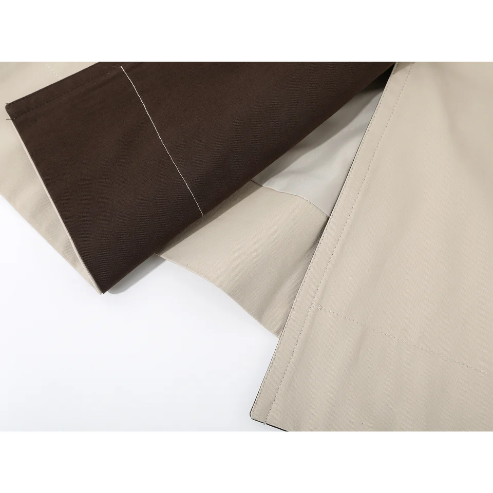 エレガントな印象のトレンチコート【厚手・長丈・秋用・フィット】
