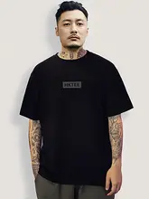 クールなロゴプリントの半袖Tシャツ【シンプル・ゆったりフィット・黒】