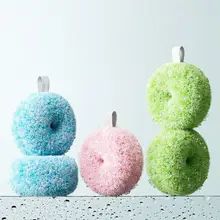 水回りを簡単に！免洗剤使用のドーナツ型クリーニングボール【洗面器・浴室用】