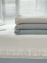 オーガニックコットンのプリーツキルトベッドカバー【輸入・天然染色・木花綿詰め】