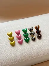 可愛いカラフルハート型前髪クリップ【デザインクリップ・女性用】