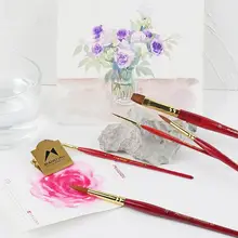 水彩画筆【丸筆・細筆・国画対応・動物毛・手描き用】（セットアップ対応）