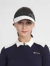 PGA ゴルフキャップ レディース【通気性・UVカット・吸汗バンド・ツバ付き】