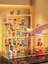 透明アクリル製のフィギュア展示ラック【ブラインドボックス収納・おもちゃや人形用】