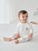 リバーシブルコットンベビー外套【春秋用・カーディガン風・かわいいデザイン】