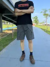 メンズ夏用抽绳工事用ショートパンツ【中腰・ゆったり・ストレート】