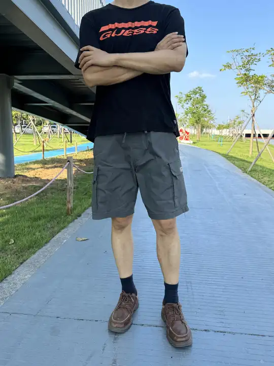 メンズ夏用抽绳工事用ショートパンツ【中腰・ゆったり・ストレート】