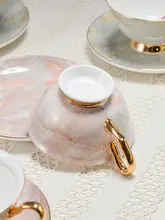 コーヒーカップ アフタヌーンティー ユーザー 高級 ボーンチャイナ イギリス風 北欧 岩模様