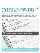 得力 消せる中性ペン替芯 0.5mm【黒・青・クリスタルブルー・学生用・キャップ式】