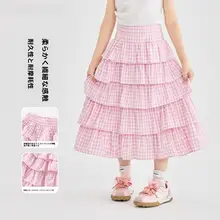 子供用夏用フレアスカート【プリンセススタイル・膨らんだデザイン・ロング丈】