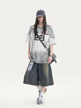 夏用コットン半袖Tシャツ【��アメリカンスタイル・大きめシルエット・ウォッシュ加工】