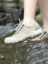 水陸両用登山靴 女性用 夏用 メッシュ 通気性 滑り止め 渓流ハイキングシューズ