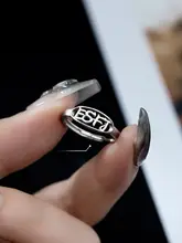 MBTIデザイン指輪【S925純銀・ユニセックス・個性的なデザイン】