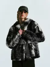 鬼顔刺繍の秋冬用フーディージャケット【アメリカンスタイル・極上の柔らかさ・羊羔毛風】