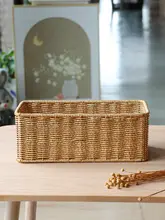 Kens風バスケット型スキンケア収納ボックス【化粧台用・整理用・浴室対応】