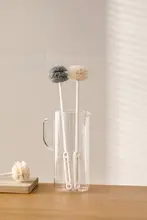 長柄デザインの水筒クリーニングブラシ【便利な家庭用・隅々までしっかり洗浄】