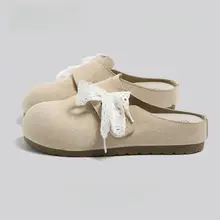 バタフライリボンデザインのスリッポンシューズ【夏用・女性用】