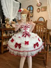 ベルベットデザインのロリータ風ドールワンピース【キャミソール式・甘可愛い】